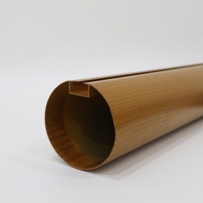 木製の穀物のアルミニウム バッフルの円形の管の天井0.7-1.0mmの厚さ